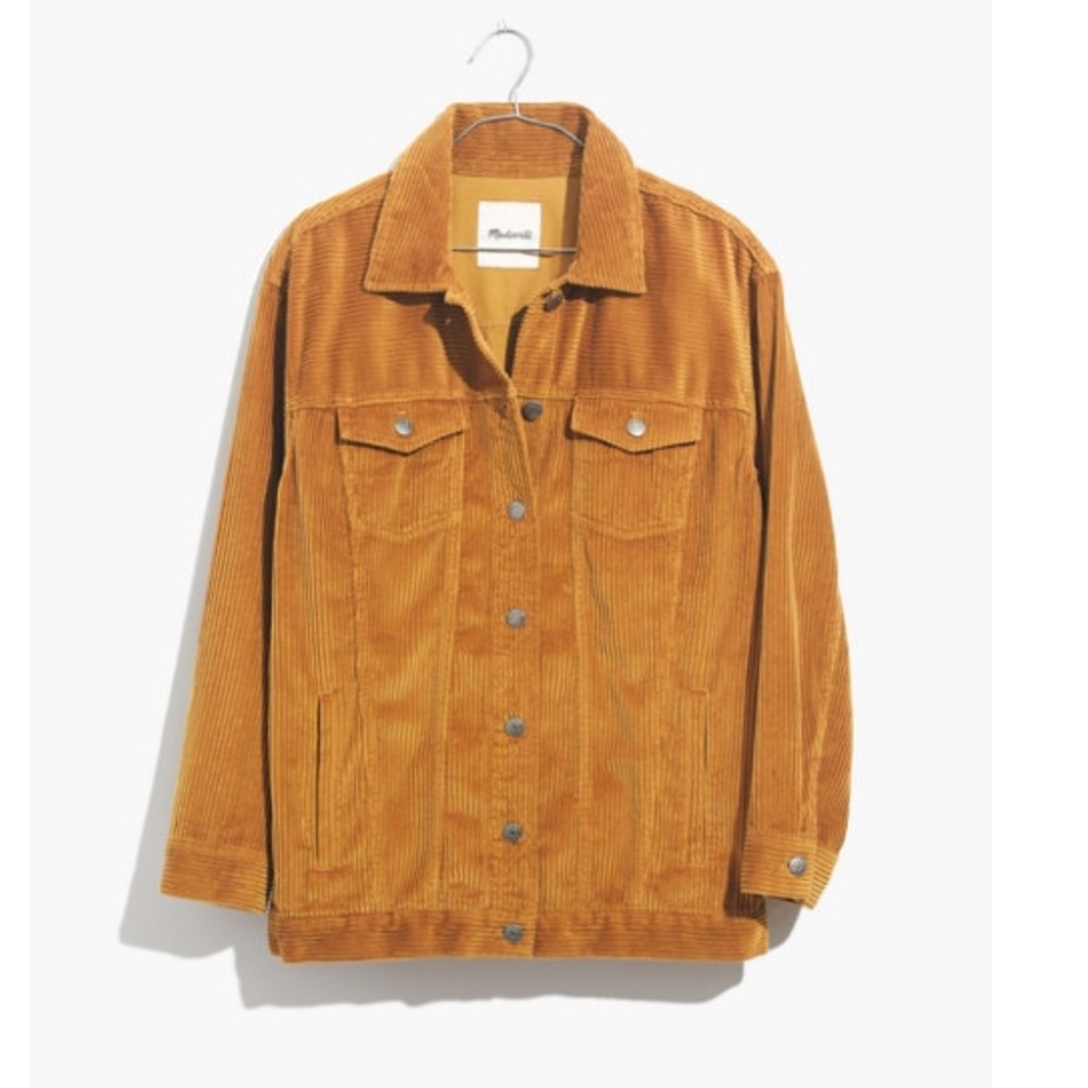 Madewell Mustard Corduroy Trucker Jacket